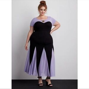 Torrid Disney Villains Ursula Costume Cosplay Maxi Dress Little Mermaid 2X XXL